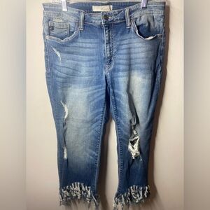 KanCan Light Blue Distressed Boyfriend Jeans